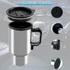 12V Car Electric Kettle 450ml Heating Cup Stainless Steel Travel Coffee Cup Double Layer Vacuum Insulation Travel Kettle