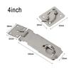 Practical High Quality Door Clasp Lock Stainless Steel Door Lock Anti Theft For Wood Door Furniture Accessories