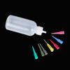 5pcs Condiment Craft Plastic Tattoo Nozzles Painting Squeeze Bottles Jam