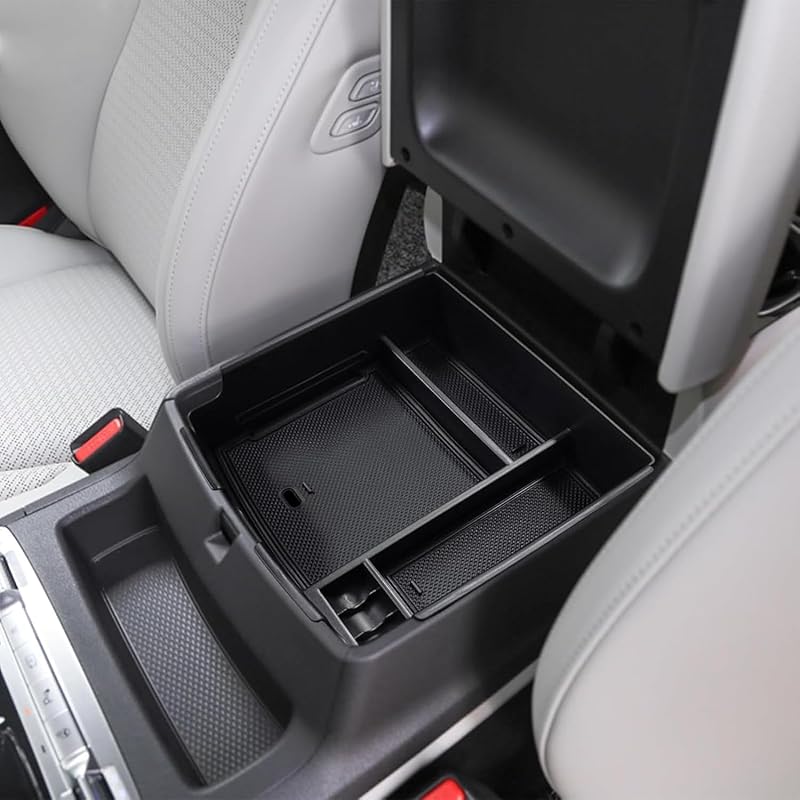 Gah 2024 Carnival 2025 Центральная консоль-органайзер, совместимый с Kia Carnival KA4 MPV 2022 2023 2024 2025 Аксессуары для интерьера Подлокотник Ящик для хранения чёрный