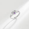 Fashionable 2 in 1 Adjustable Sturdy Brass Rings pORTABLE for Stress Relief with Heart and Rotating Bead Designs