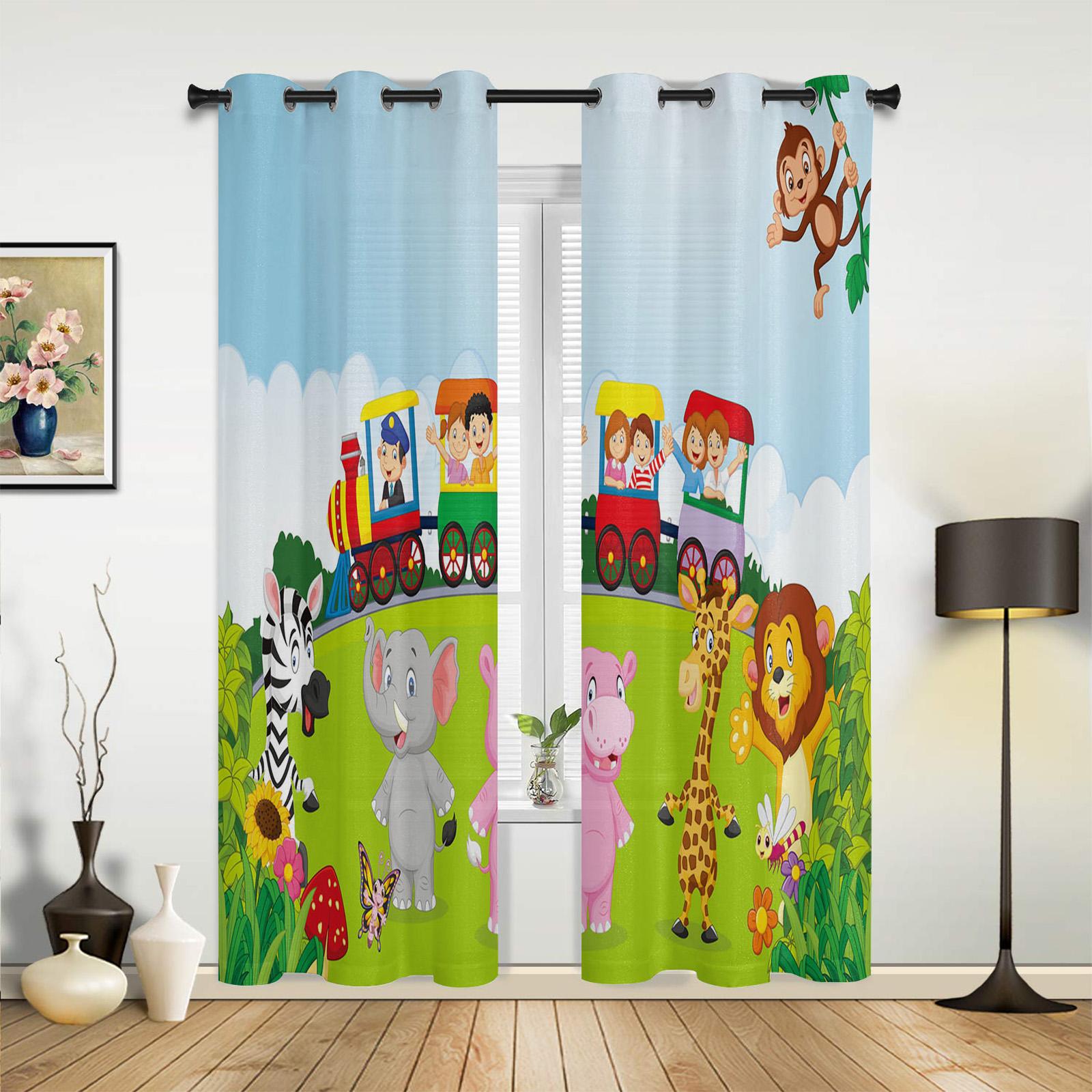 Бегемот детские милые красивые звезды оконные шторы для гостиной декоративные элементы — фото 8