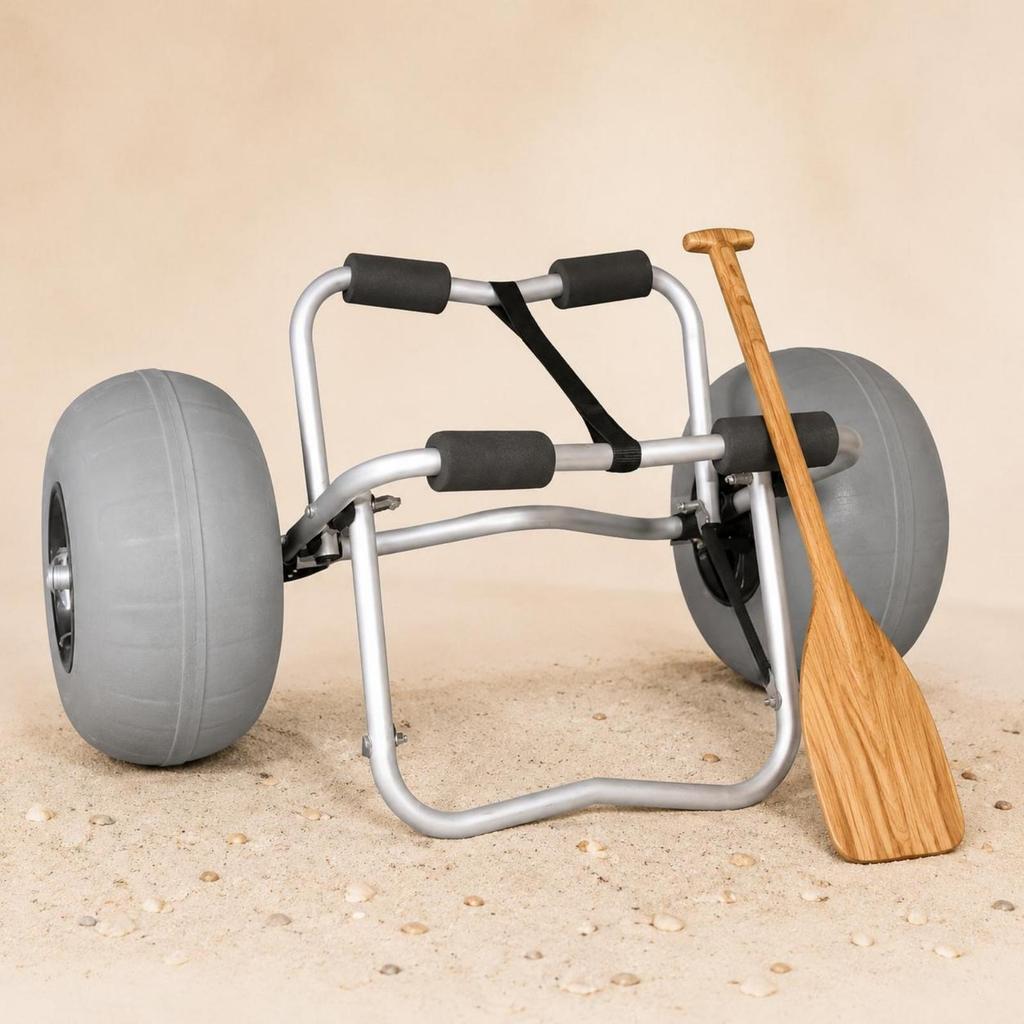 Beach Kayak Trailer Cart Loose Sand Friendly Trolley Portable Paddle Board
