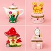 Ceramic Jewelry Box Handmade Lidded with Clasp Glossy for Vanity