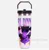 30Oz K-Pop Portable Car Cup Stainless Steel Thermos Cup with Straw Travel Sports Water Bottle with Handle Cover Coffee Vacuum Flask