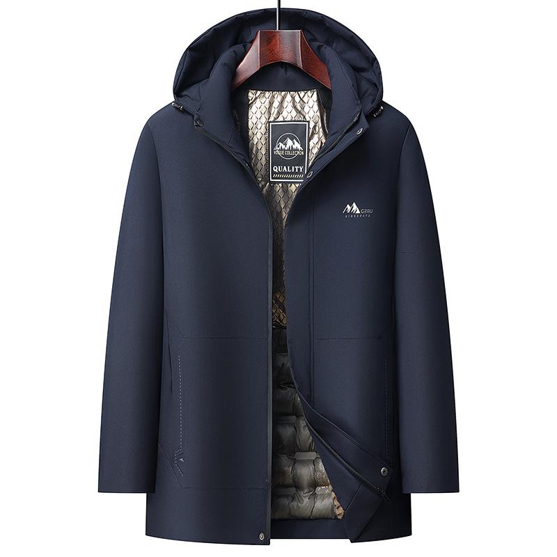 Men's Winter Warm Quilted Hooded Jackets Outdoor Windproof Padded Coat Thick Parka Jacket for Men Waterproof Windbreaker Insulated Jackets with Hood