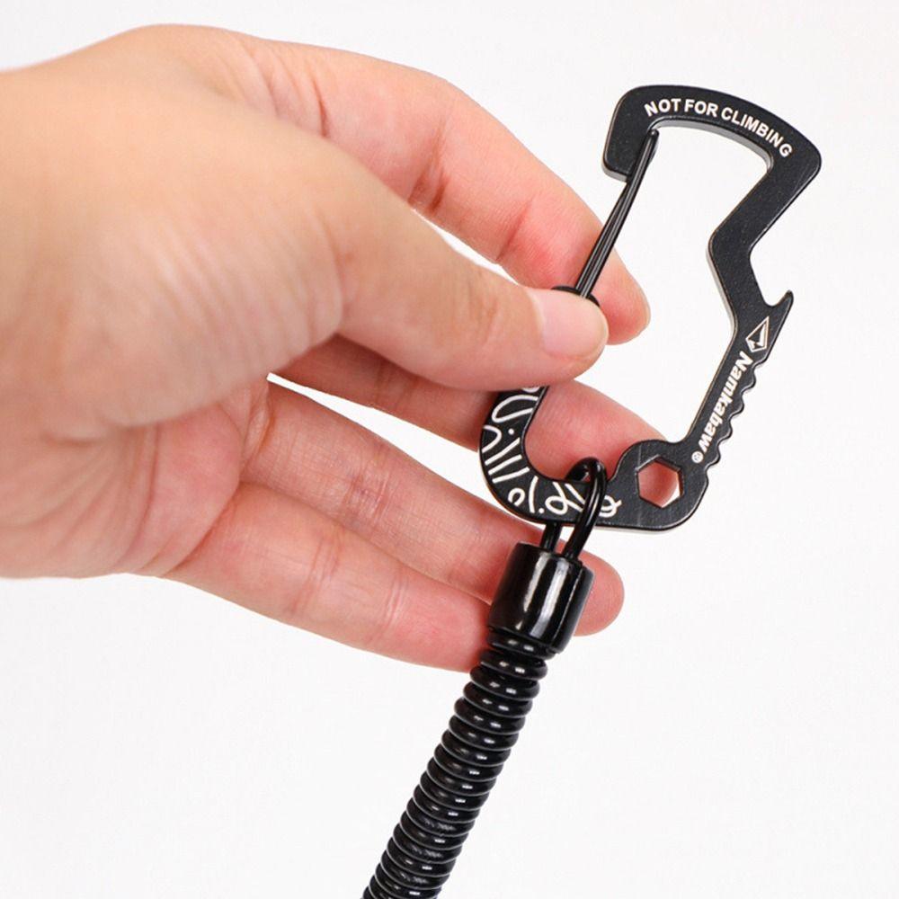 1/2/5pcs Anti-lost Outdoor Retractable Spring Elastic Rope Fishing Lanyards  for Camping Hiking