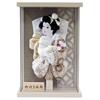 Hagoita Display Size Featuring a Mocha Design of Fuuka and an Acrylic K2603 (battledore) Case, 7, (wind Flower) Case, 26.2cm High, Wall-mountable,
