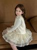 Girls' French Style Princess Dress - 2026 New Year Birthday Gift, Stylish Baby Vest Dress, Banquet & Greeting Wear