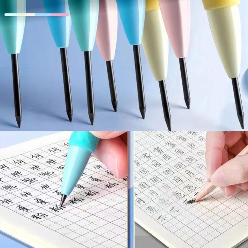 12Pcs 2.0MM Ergonomic Mechanical Pencil Built In Sharpener Automatic Drawing Pencil For School Writing Sketching Drawing