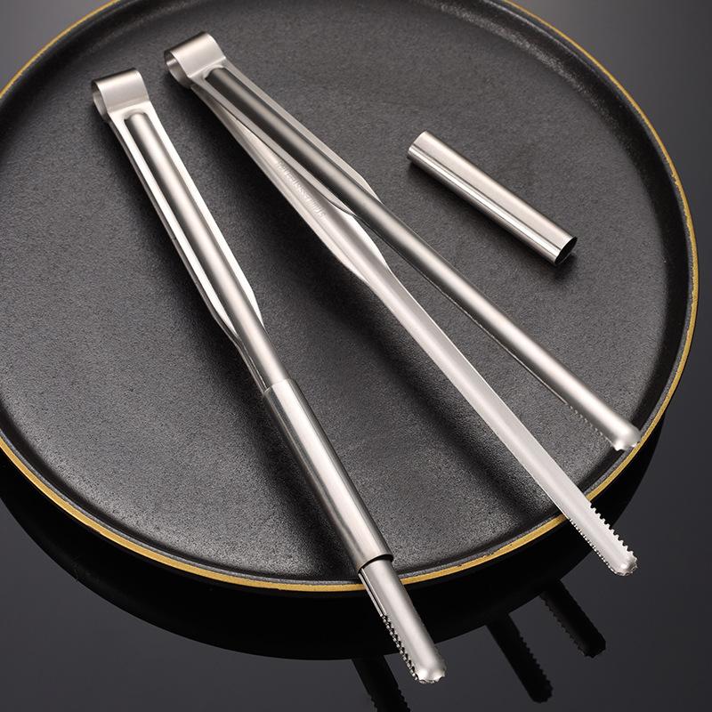 304 Stainless Steel Chopsticks Clips Multi-specification Hotel Barbecue Sharp Mouth Clips Barbecue Large Pliers Household Workers