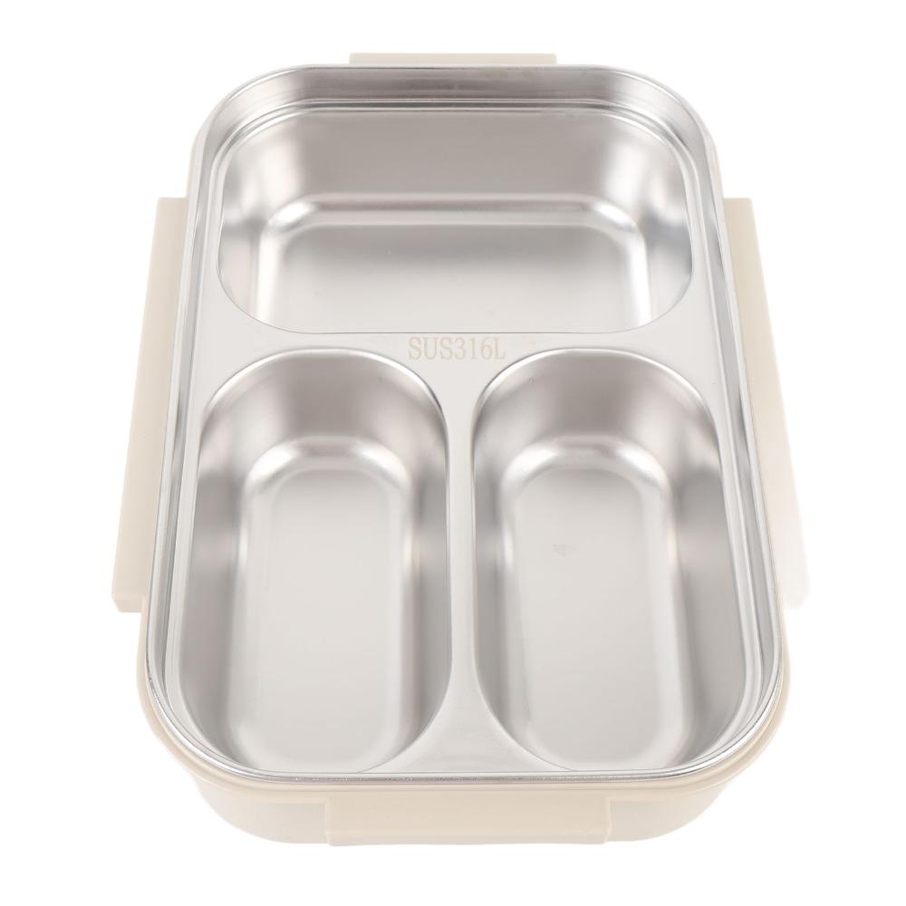 3 Compartments Compartment Lunch Box 1000ml Food Container Lunch Storage Container  For Picnics