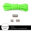 Elastic No Tie Shoelaces Semicircle Shoe Laces For Kids and Adult Sneakers Shoelace Quick Lazy Metal Lock Laces Shoe Strings