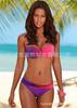 Yeni gradyan değişim bükümlü çanta seksi mayo straplez bikini bölünmüş mayo kadın