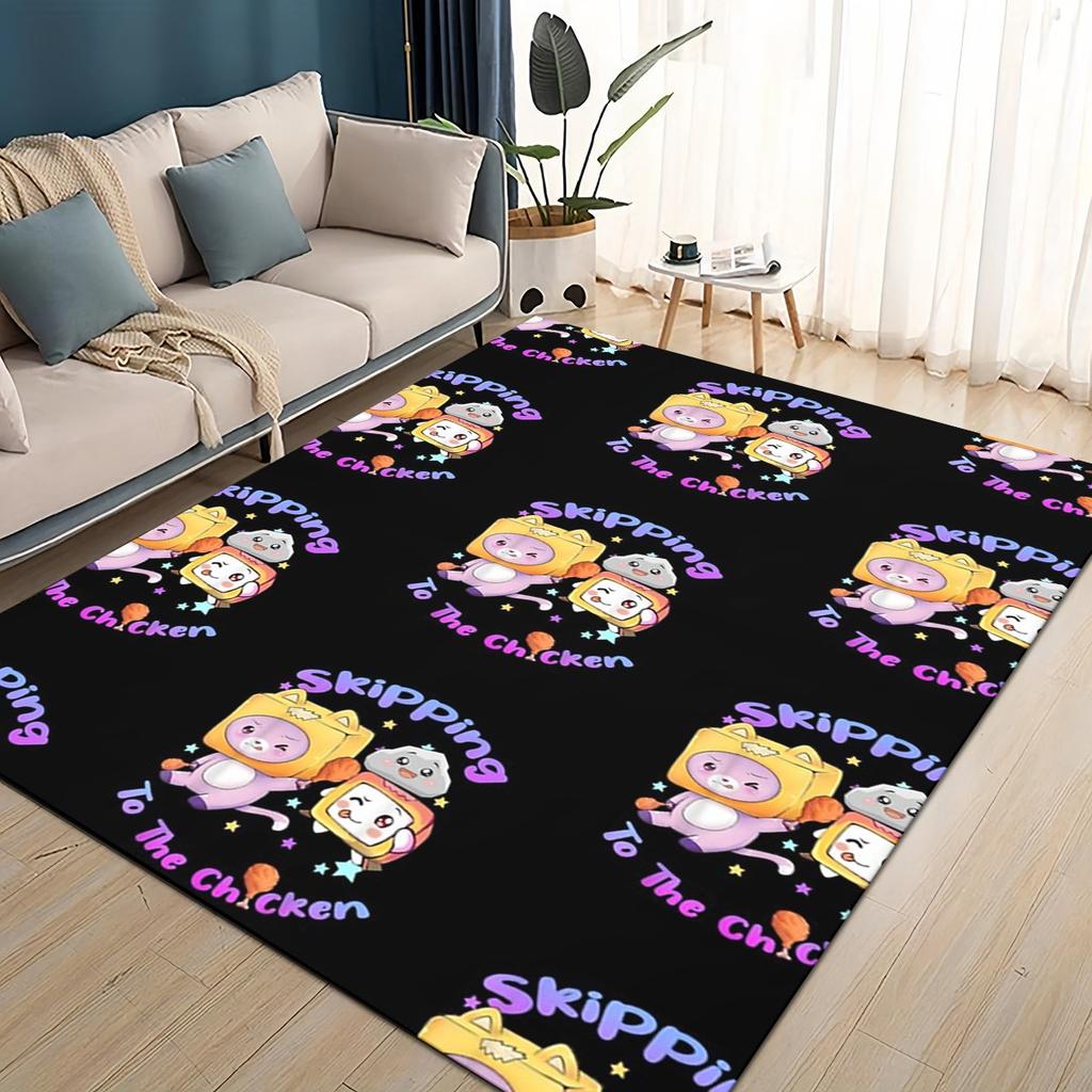 27 Style New Lankybox Boxy Foxy Rocky Cartoon Carpet Rug for Living Room Bedroom Home Sofa Decoration,kids Non-slip Floor Mat