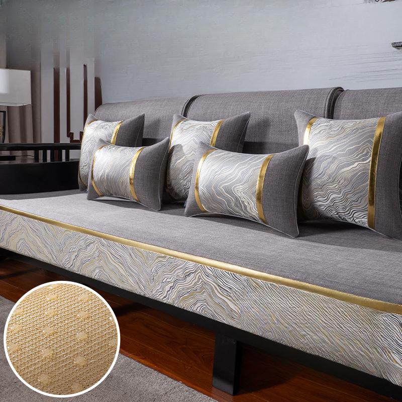 Summer Sofa Cushion Four Seasons Universal Light Luxury Backrest Towel Modern Cushion High-End Sofa Cover Cover Cloth Cushion