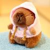 Peluche Capibara Carino con Cappuccio e Ali Bambola Simulazione Piccola Dimensione Peluche Anime Giocattolo Morbido Festa di Compleanno