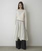 Mosyupamosyu See-Through Flare Layered Dress [Ivory]