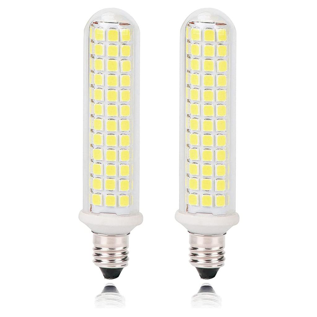 HXWY 9W E11 LED Bulb, E11 Base, Equivalent To 100W Halogen Lamp, 100V 1100LM E11 Bulb, Wide Beam Angle, Daylight White 6000K (2-Pack)
