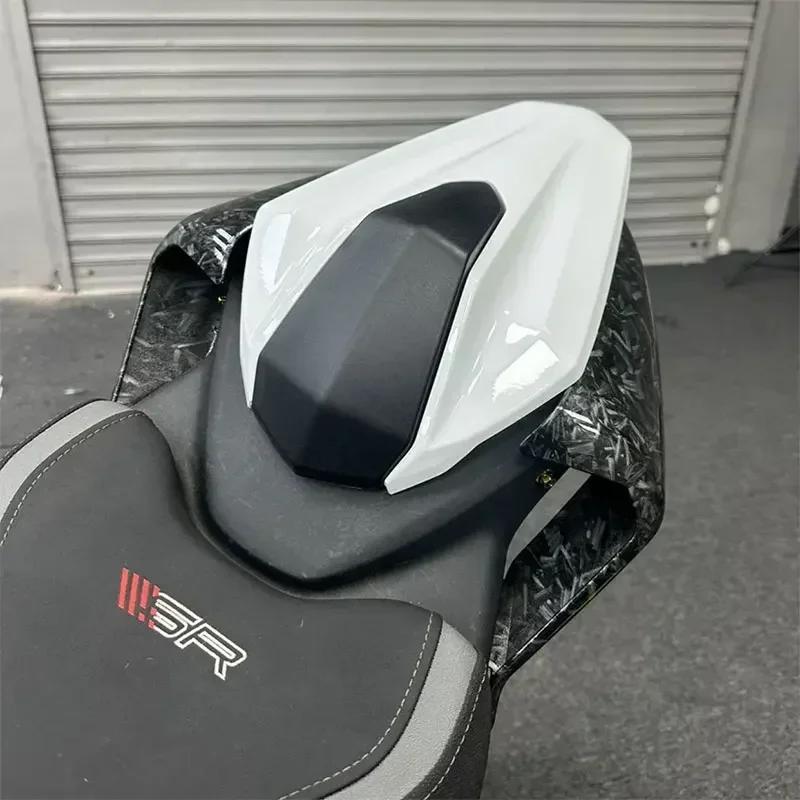 For CFMOTO 450SR 450 SR Motorcycle Accessories Pillion Rear Fairing Seat Cowl Cover Hump Fairing Carbon Fiber Black