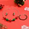 Earrings Christmas Bell Jewelry Set Necklace Xmas Clavicle Chain Sweet   Women