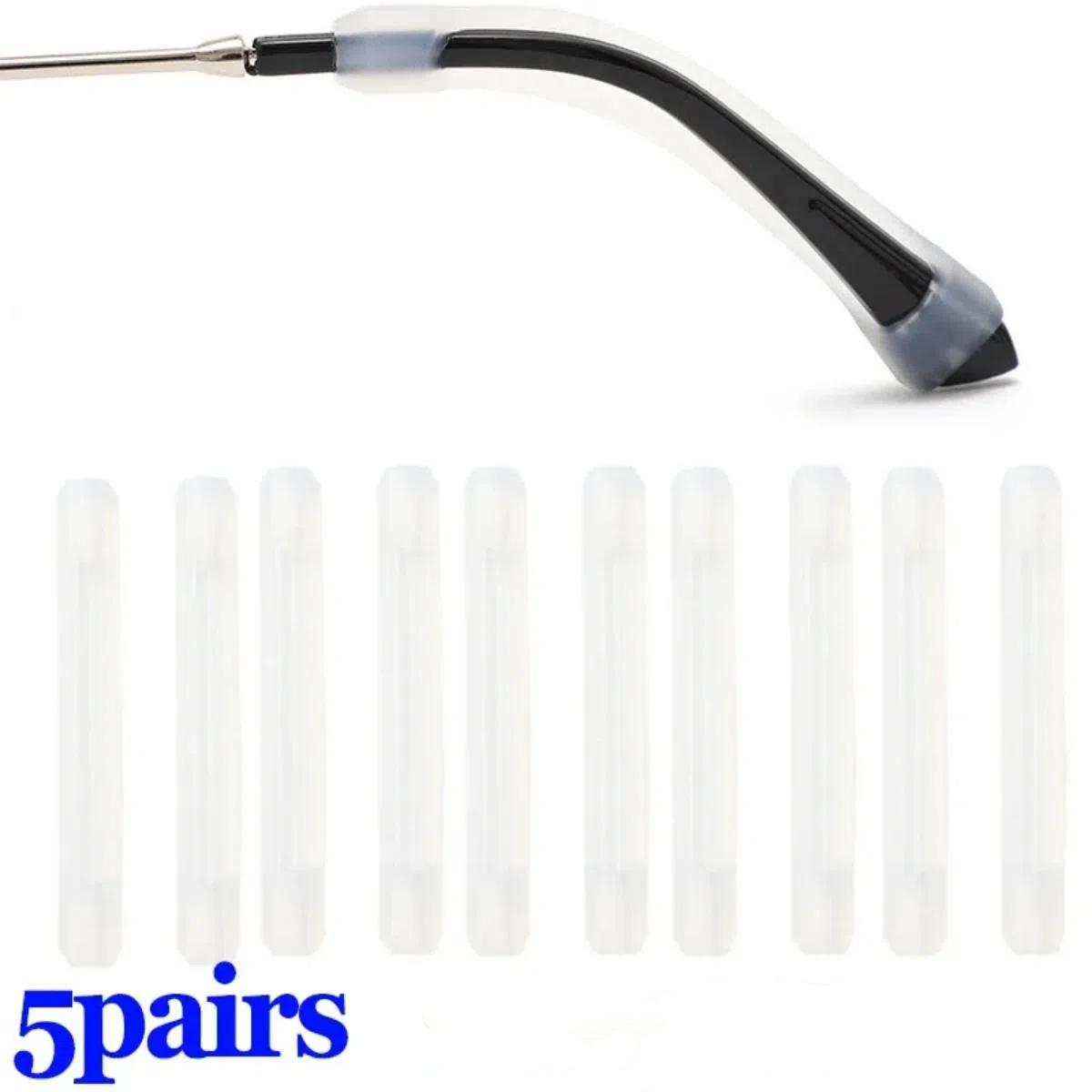 

10pcs Glasses Anti-slip Silicone Sleeve Eye Frame Leg Drag Fixed Ear Hook Bracket Anti-drop Artifact Glasses Accessories