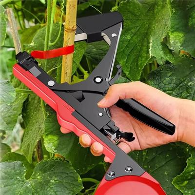 Machine à attacher les plantes de jardin Tapetool Tapener avec lot de 10 rouleaux de ruban pour légumes, raisin, tomate, concombre, poivron, fleurs