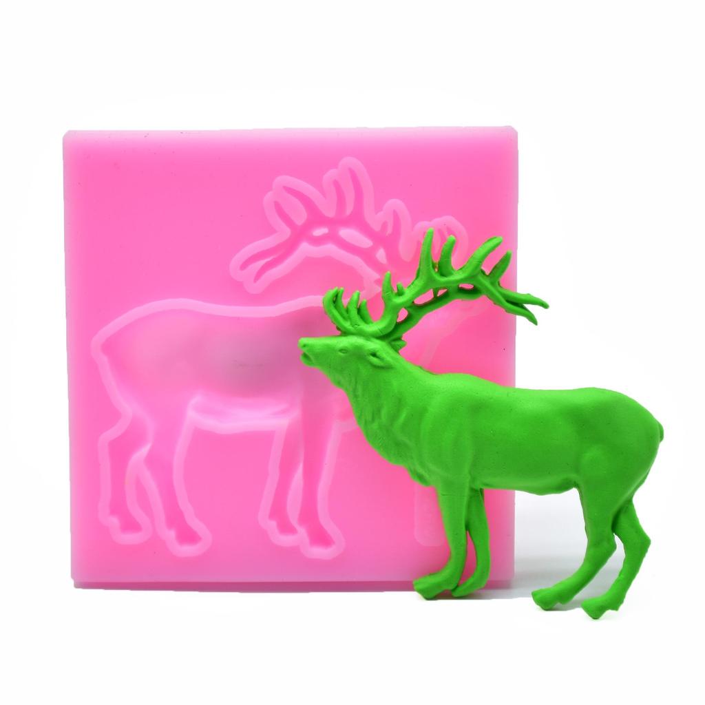 Christmas Reindeer & Snowflake Silicone Mold for Cake Decoration & DIY Baking