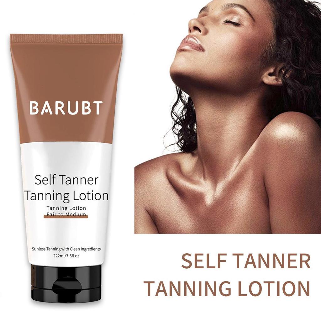 BARUBT Self-Tanning Lotion 222ml - Fast, Long-Lasting Dark Color, Moisturizing & Nourishing