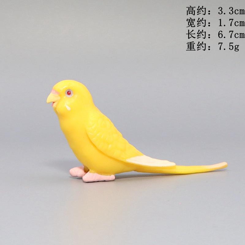 Simulation Papagei Miniatur Landschaft Ornament Sittich Modell Rasen Figur Künstliche Vogel Hause Dekorative Figuren Vogel Dekor