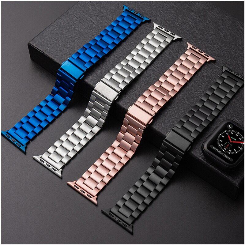 Stainless Steel Strap For Apple Watch 46mm Ultra 49mm Metal Wristband Bracelet For IWatch 10 9 8 5 4 SE 42mm Watchband