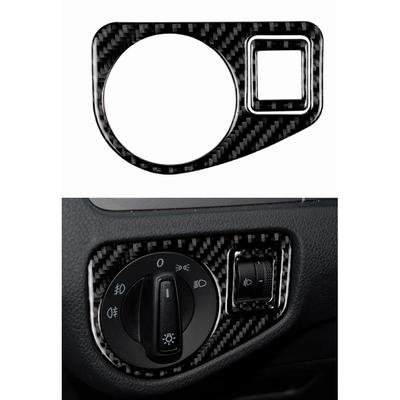 Interior Headlight Button Cover Trim For VW Golf 7 MK7  R 2014 2015 2016 2017 Carbon Fiber