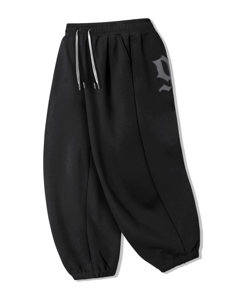 TRILLION Patch Double String Balloon Fit Jogger Pants_3Color