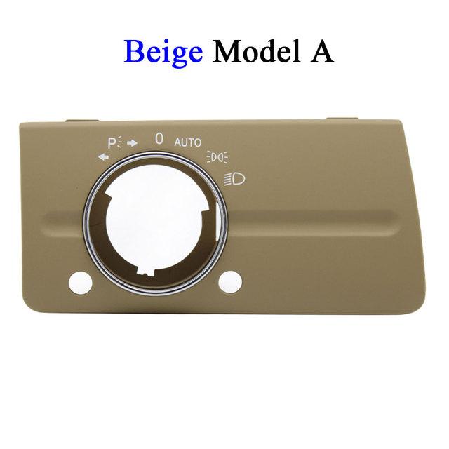W211 Dashboard Black Beige Headlight Lamp Switch Cover Panel For Mercedes Benz E Class 320 350 550 2003 2004 2005 2006 2007 2008