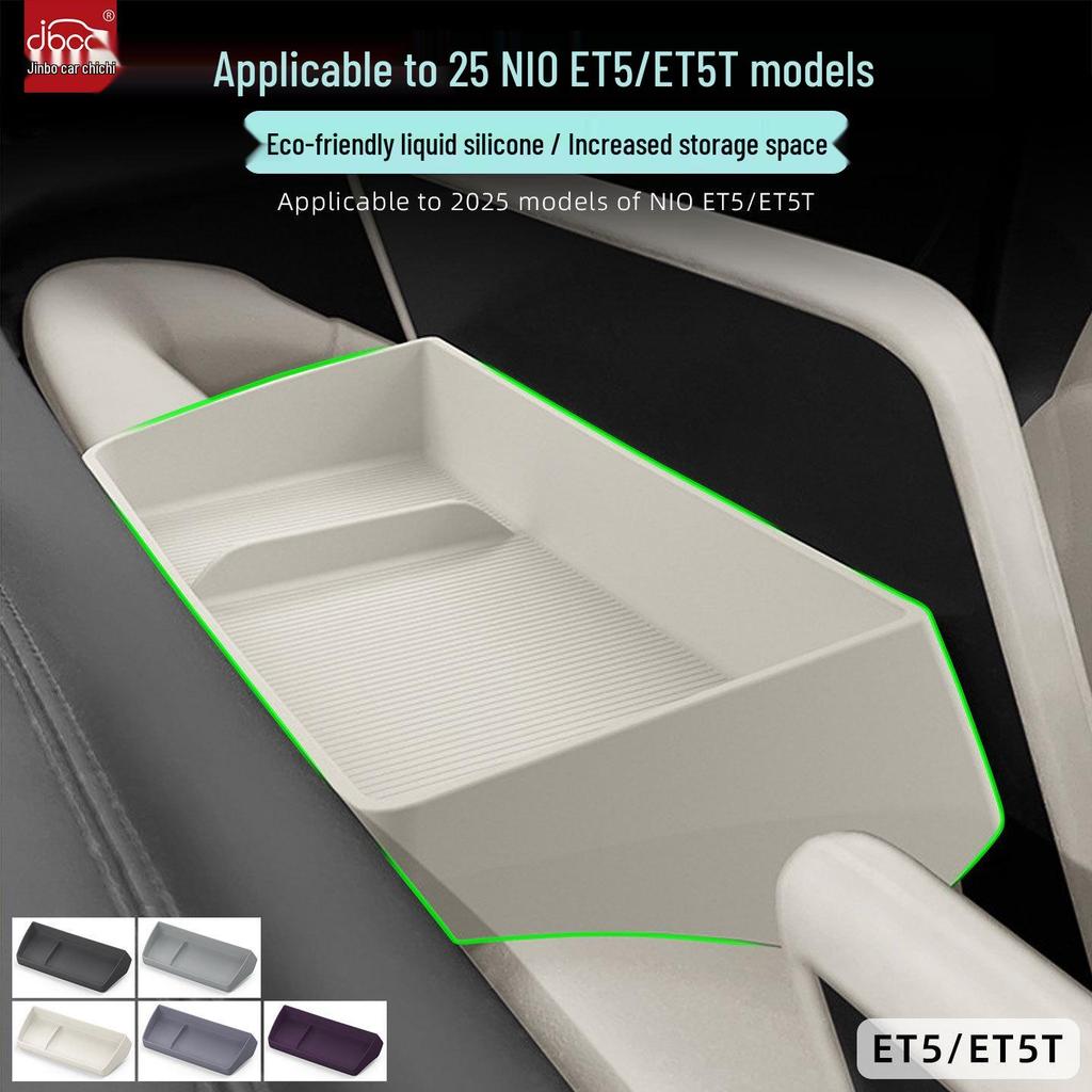 Silicone Pad for Nio ET5/ET5T: Behind Screen & Center Console Storage, Car Interior Decoration. Suitable for 25 Models.