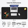 90x45 Mouse Pad, Extra Large Desk Mat, Waterproof Leather Desk Pad, Computer Mat, Keyboard Leather Tablecloth, Double-Sided Mat, Black 3764