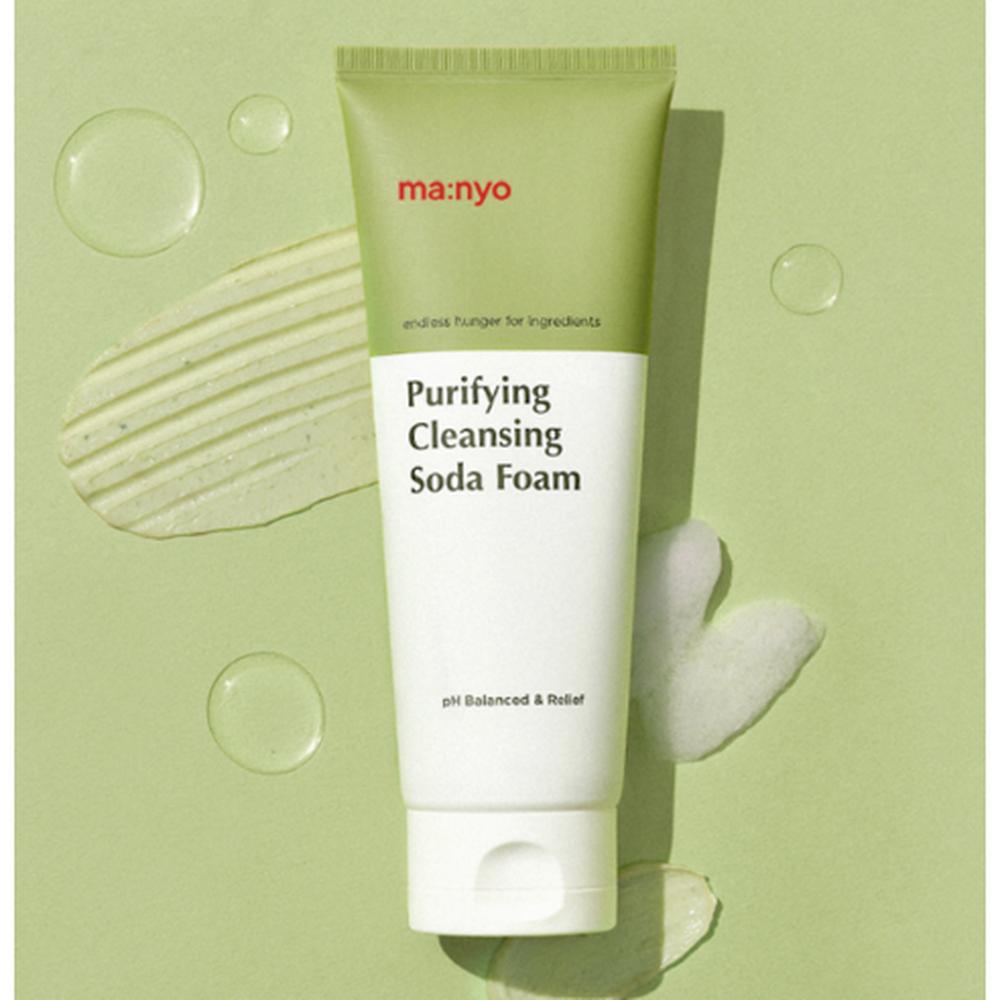 Manyo Factory Purifying Cleansing Soda Foam 150ml – Deep Pore Cleansing & Sebum Control, Korean