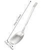 Long Handle Kitchen Spoon Fork Stainless Steel Serving Soup Spoon Integrated Spoon Fork  for Home