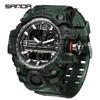 Fashion SANDA Brand 3359 Camo G Style Military Sports Men Led Digital Outdoor Sport Electronic Stopwatch Waterproof Casual Watch