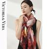 VICTORIA&VERA V827ZS01 Spring/Summer Printed Silk Floral Scarf