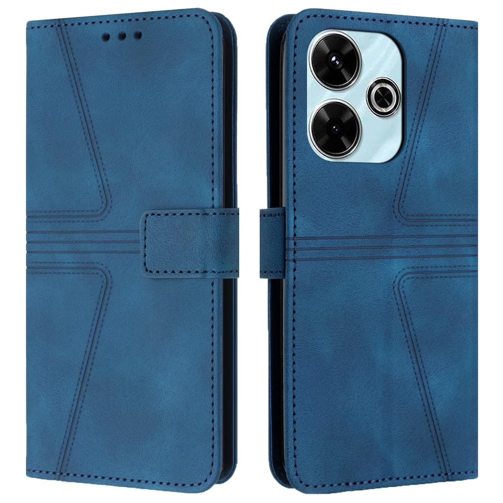 Für Xiaomi Redmi 13 5G/13 4G Hülle Dreieck Geprägt Kratzfest Handy Brieftasche Hülle