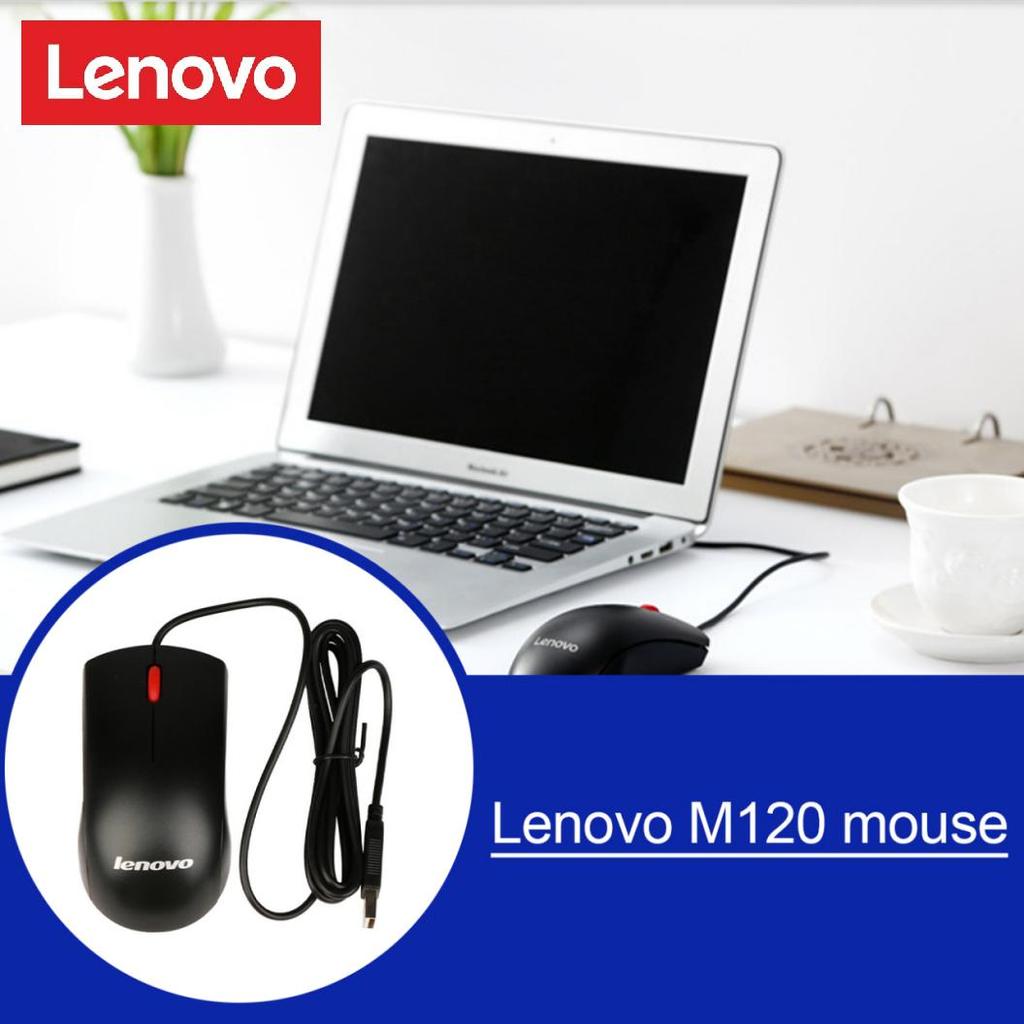 Lenovo Kabelová myš M120 USB 1000 dpi Myš Herní Kancelářský počítač pro stolní notebook