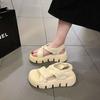 Sandals Fairy Fairy Wind 2025 New Summer Fashion Versatile Platform Cake Roman Shoes Heightening Beach Shoes