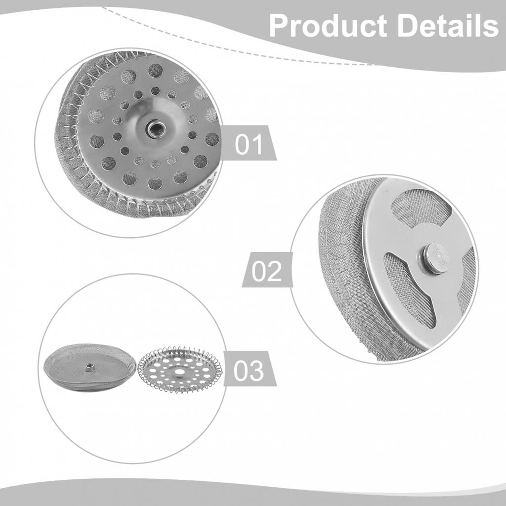 Replacement Filters for French Press Includes Spiral and Cross Plates