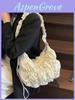 Simple Water Deli Shape Nylon Crossbody Bag With Zipper Pouch For Daily Use
