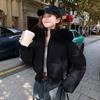 Winter Women's Ultra-short Loose Large Fur Collar Thickened Padded Jacket New Cotton Jacket for Women