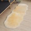 Irregular Plush Rug Non Slip Faux Fluffy Rug Washable Long Hair Carpet  Bedroom
