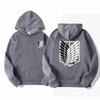 Attack on Titan Herre Hettegenser Anime Hettegensere Menn Kvinner Streetwear Pullover Harajuku Shingeki No Kyojin Hettegensere Genser Klær