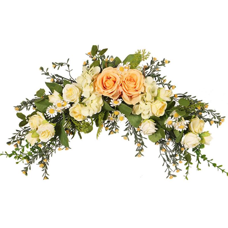 

1 шт., искусственные арки, цветы, шелковая роза, настенная дверь, перемычка, цветочная отделка, зеркало, цветок, подвесной свадебный фон, реквизит шампанского