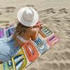 Colorful Sardine Lobster Fish Ocean Microfiber Beach Towel Absorbent Quick Dry Soft Yoga Swimming Resort Mountain Climbing Towel